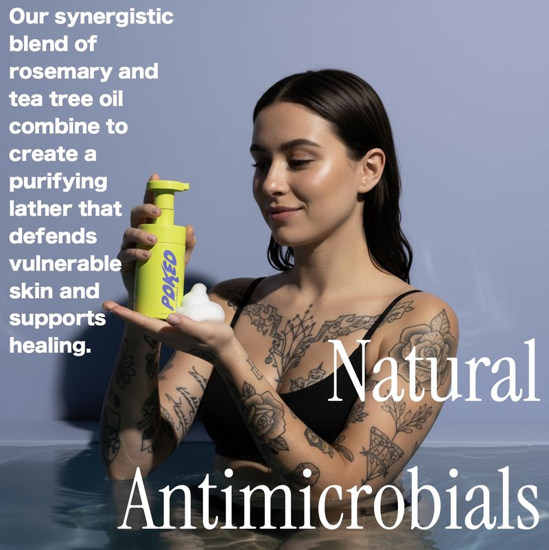Poked Tattoo Aftercare Soap with Soothing Botanicals & Natural Skin Purifiers (6.7 Fl Oz)