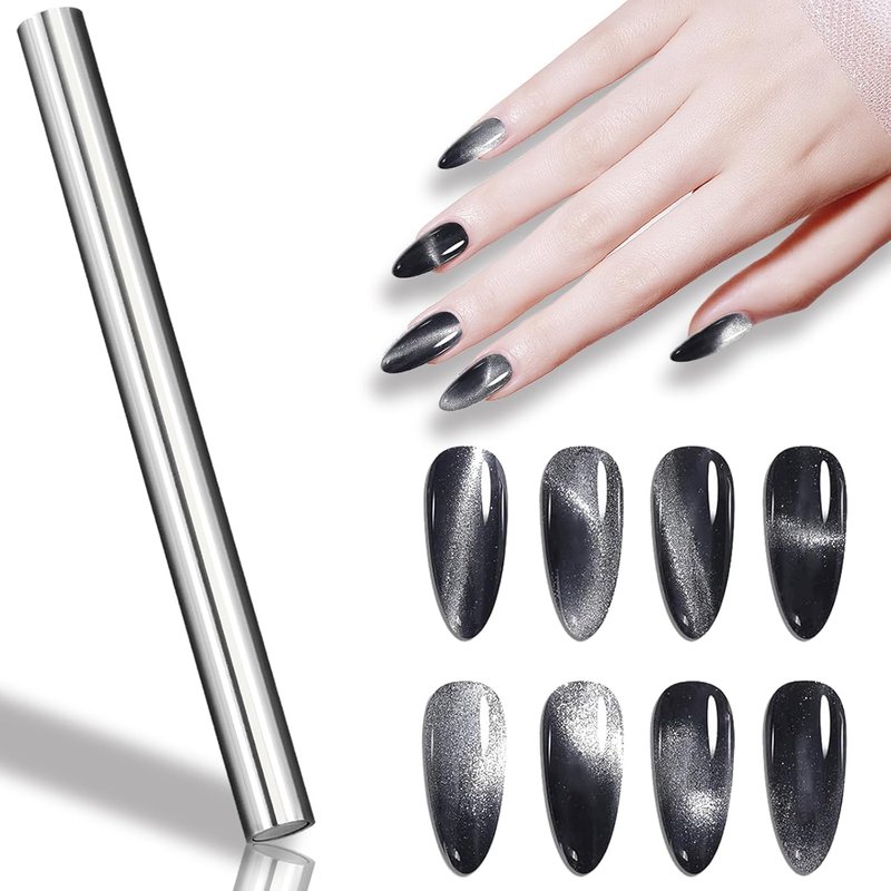 Cat Eye Nail Magnet - 5.9-Inch Double-Head Magnetic Tool for 3D Nail Art | DIY & Salon Use