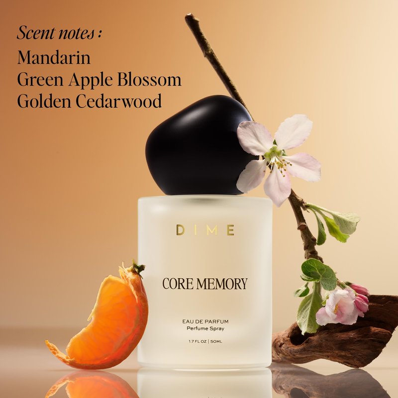 DIME Beauty Core Memory Perfume for Women, 1.7 oz / 50 ml - Bright & Citrusy Fragrance
