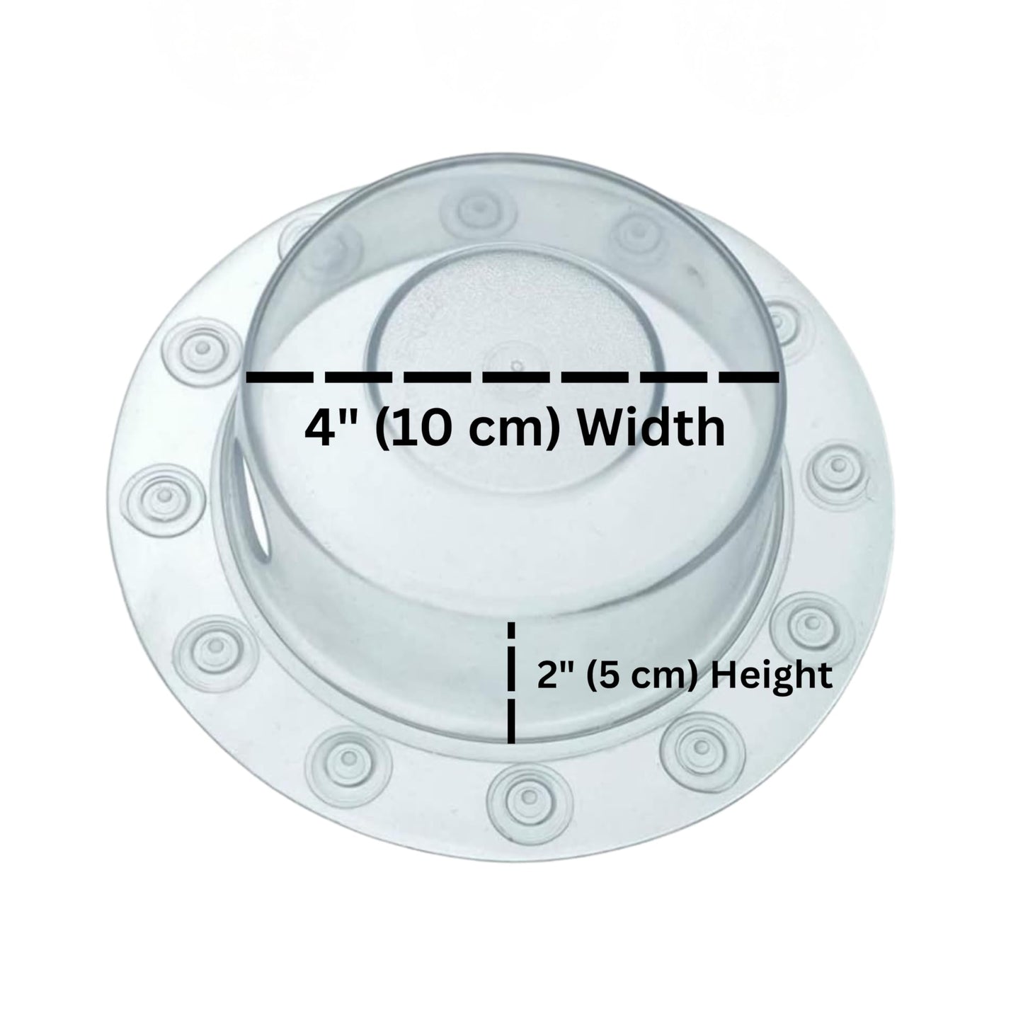 Mindful Design | Overflow Drain Cover for Tub | Best Gifts for Mom, Spa & Bath Accessories | Drain Block, Water Stopper Plug | Bath Essentials for Women | 4" Diameter, Clear