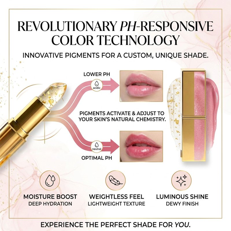 Areliaa signature Lipstick,Color Changing Lipstick, Ph Lip stick Color Changing, Long Lasting 24 Hours Moisturizing Glossy Shine Lip Gloss for Women (1)