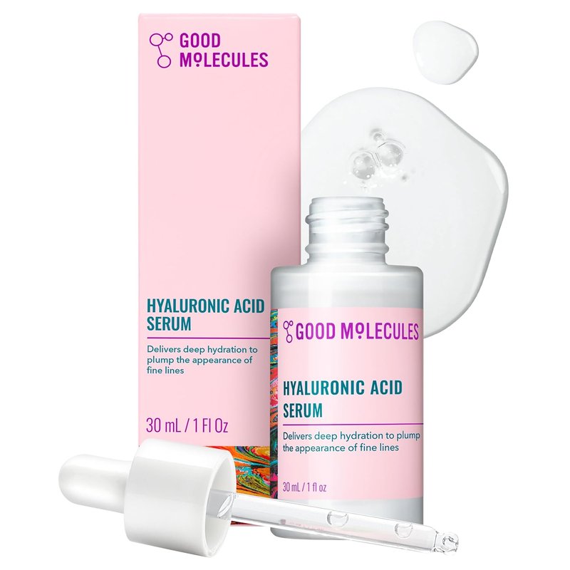 Hyaluronic Acid Serum - Ultra Hydrating 1% Formula for Plumper Skin | Non-Greasy Facial Moisturizer