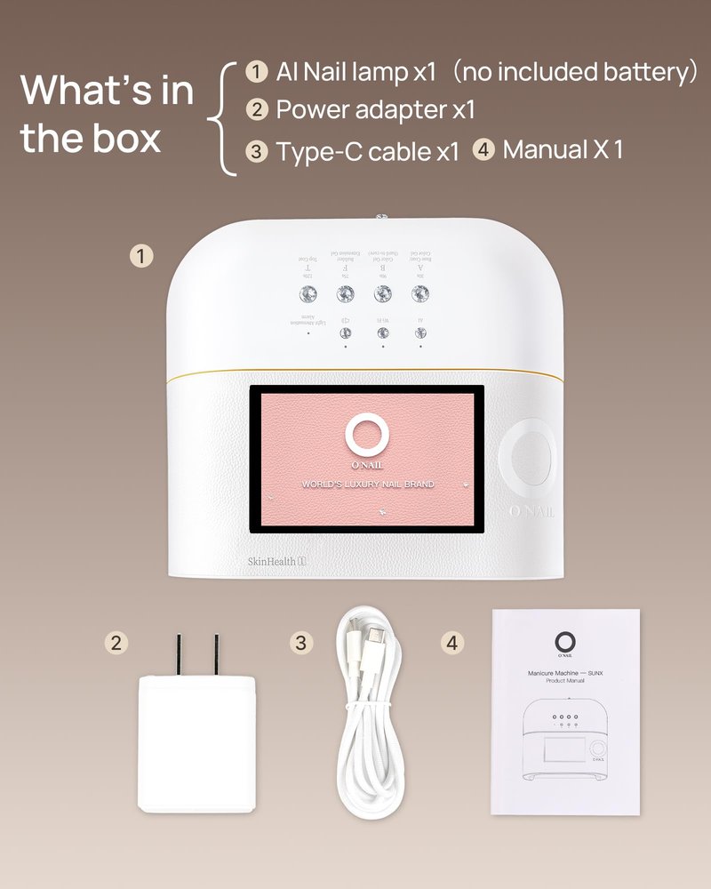 AI UV LED Best Nail Lamp-AI Precision Scan,Reduce Excess UV Skin Damage-2in1 AI Computer&Nail Dryer with HD Visible Screen,109 LEDs 2X Faster Curing,Nail Curing Lamp for Salon and Home Purple