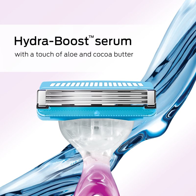 Schick Hydro Silk 3 razors for Women With 6 Razor Blades Refills