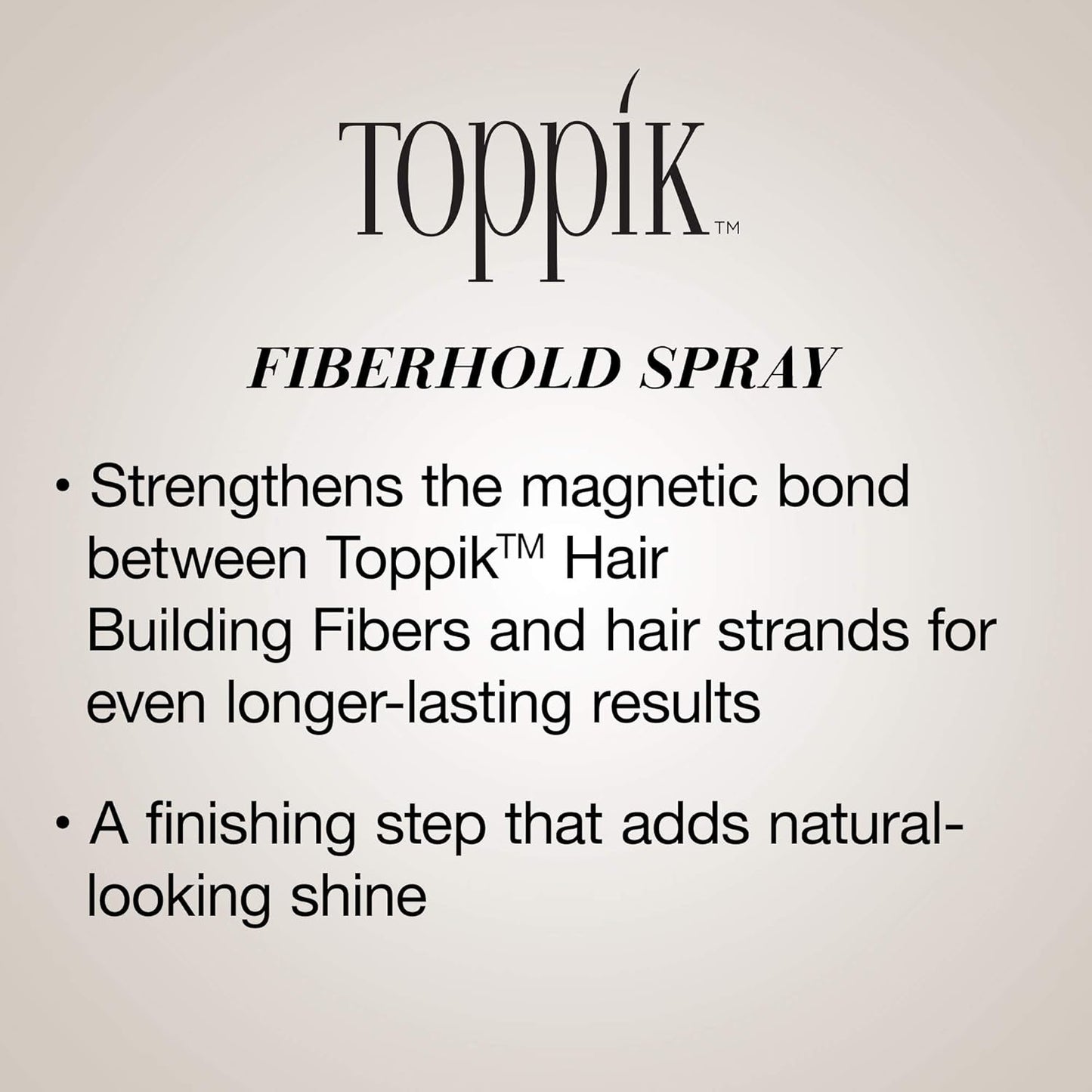 Toppik FiberHold Spray - Unscented Hair Thickening Formula | 4 Fl Oz
