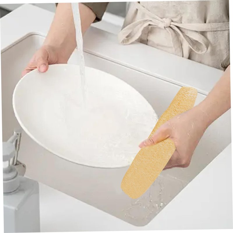 Loofah Natural, Shower Loofah 5Pcs 8-11" Natural Sponge Absorbent & Easy Foaming Luffa Sponges Soft Exfoliating Body Scrubber for Kitchen, Bathroom