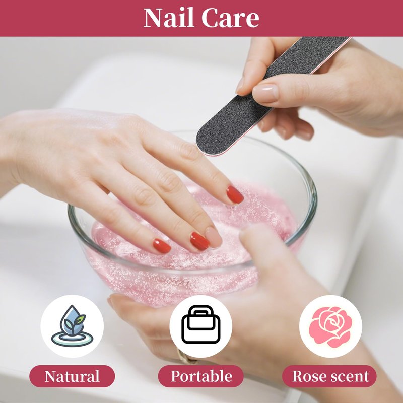 RAQEHO Manicure Spa Balls 8oz -Rose Soak Balls Moisturizing Tablets Cuticle Soften Bombas Efervescentes Para Pedicure Spa Nail Supplies Tools for Hand Soak Pedicure Soak Nail Care Nail Salon（80count）
