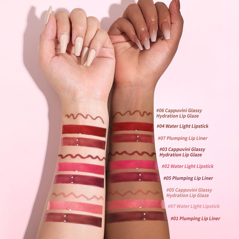3 Pack Lip Combo Set - Matte Lip Liner Pencil + Hydrating Tinted Lip Balm + Plumping Lip Gloss, Non-Sticky, Long-Lasting, 3-in-1 Lip Makeup Kit for Plump, Hydrated & Glossy Lips (Sweet Fig Set)