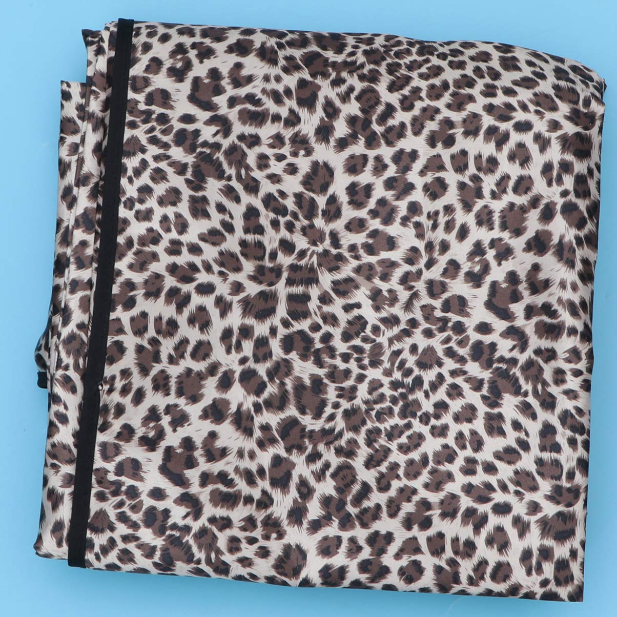 SUPVOX Leopard Print Hairdressing Cloth Hair Cutting Cape Waterproof Salon Styling Apron 63X57 Inch Adjustable Drape for Hair Dye Perm and Grooming