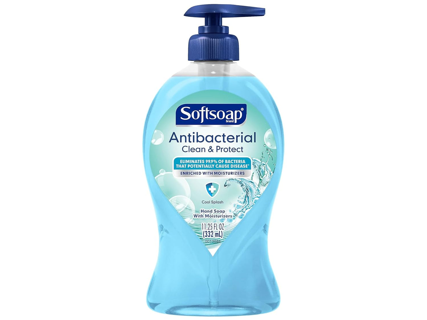 Softsoap Antibacterial Liquid Hand Soap - Clean & Protect, Cool Splash | 11.25 Fl. Oz