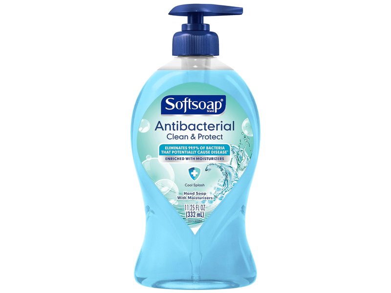 Softsoap Antibacterial Hand Soap, Cool Splash, 11.25 oz Pump Bottle