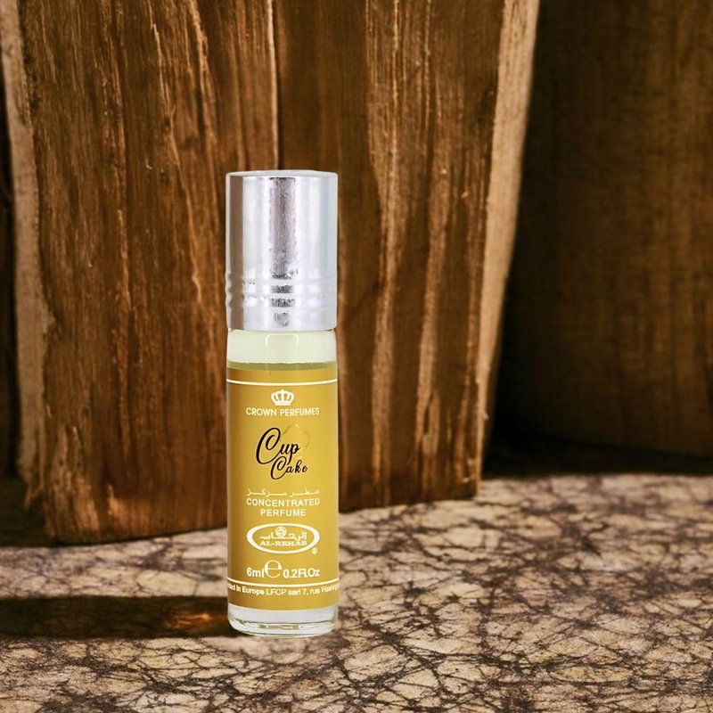 Al-Rehab Cupcake Arabian Perfume Oils for Women 6ML (0.2 OZ) Fragrance Oil with Citrus, Creamy Vanilla & Amber - Long-Lasting Concentrated Perfume Oil with a Cozy, Sweet, and Premium Fragrance