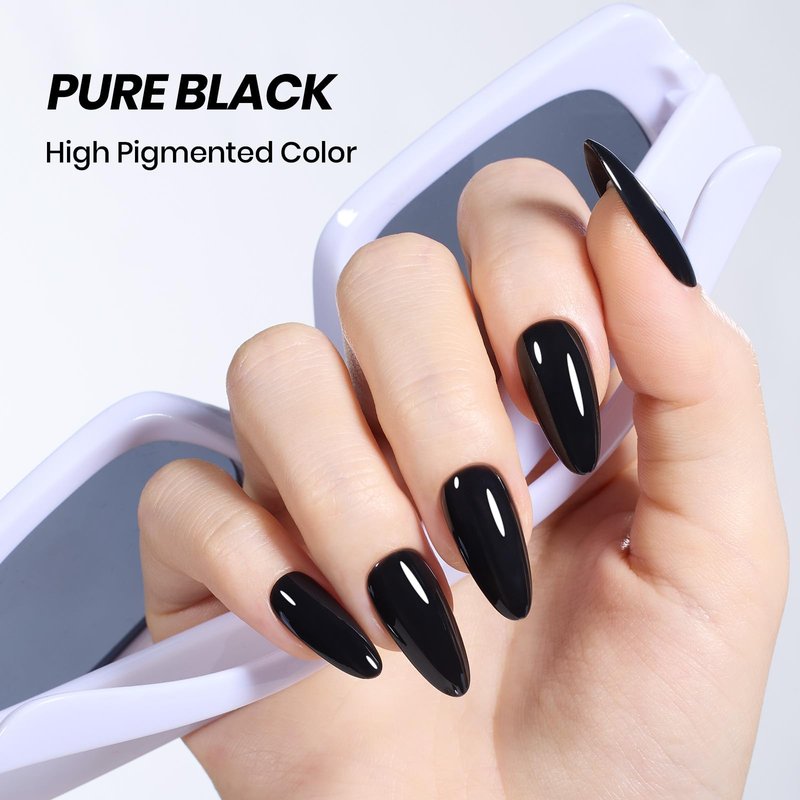Beetles Black White Gel Polish Set - 2 Pcs 15ml Full Size Black And White Colors Polish French Nails Soak Off Led Nails Art Manicure Salon Diy at Home