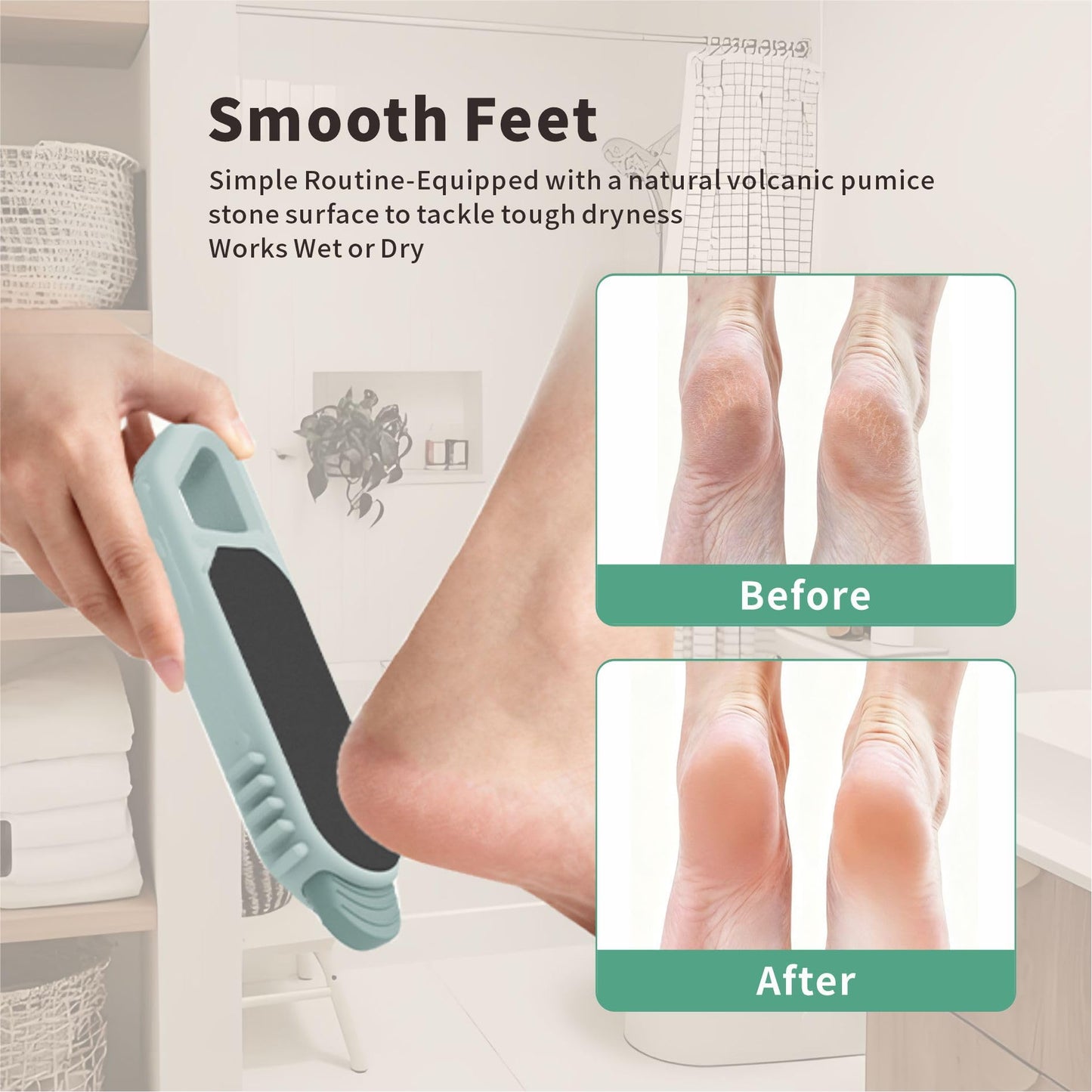 Toe Cleaning Brush,Foot Scrubber in Shower, Multi-Functional Silicone Gap Brushes Between Toes Cleaner Soft Feet Care Scrub Silicone Foot Callus Remover for Men Women Dead Skin Cracked Heels, 1PCS
