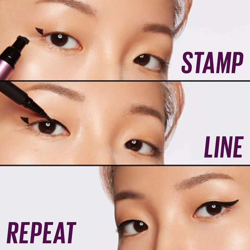 Kaja Winged Eyeliner Set - Smudge-Proof, Waterproof Pencil for Cat Eye Look | Long Lasting with Avocado Extract