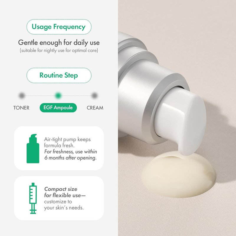Easydew DW-EGF Melatoning Ampoule - Hydrating Dark Spot Serum with Niacinamide & Glutathione | 1.01 fl oz