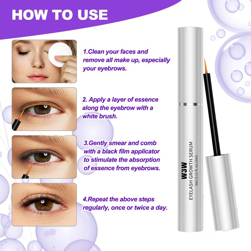 Eyelash Growth Serum - Rapid Lash & Brow Enhancer for Stronger, Healthier Lashes | Vegan & Cruelty-Free (1 PCS)