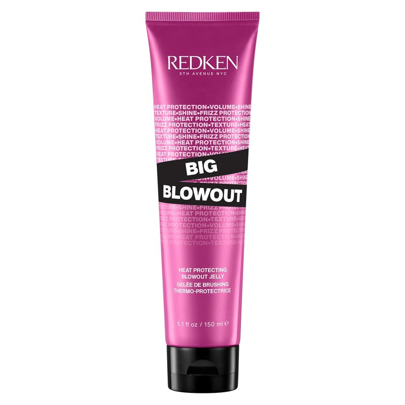 Redken Big Blowout Heat Protectant Hair Styling Gel - Provides Volume & Movement, Hair Shine, Anti-Frizz Blowdry Gel
