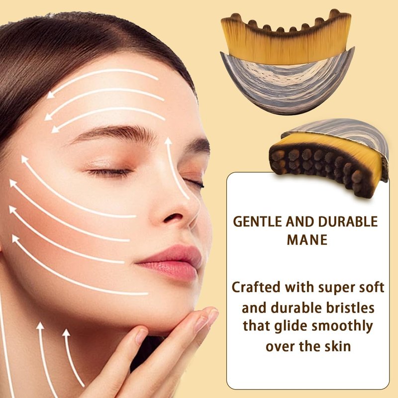 New Lymphatic Contour Face Brush,Chin & Facial Sculpting Designed to Fit Precisely and Relieve Fatigue Detox & Lift, Improves Skin Glow & Absorption (1 Pcs)