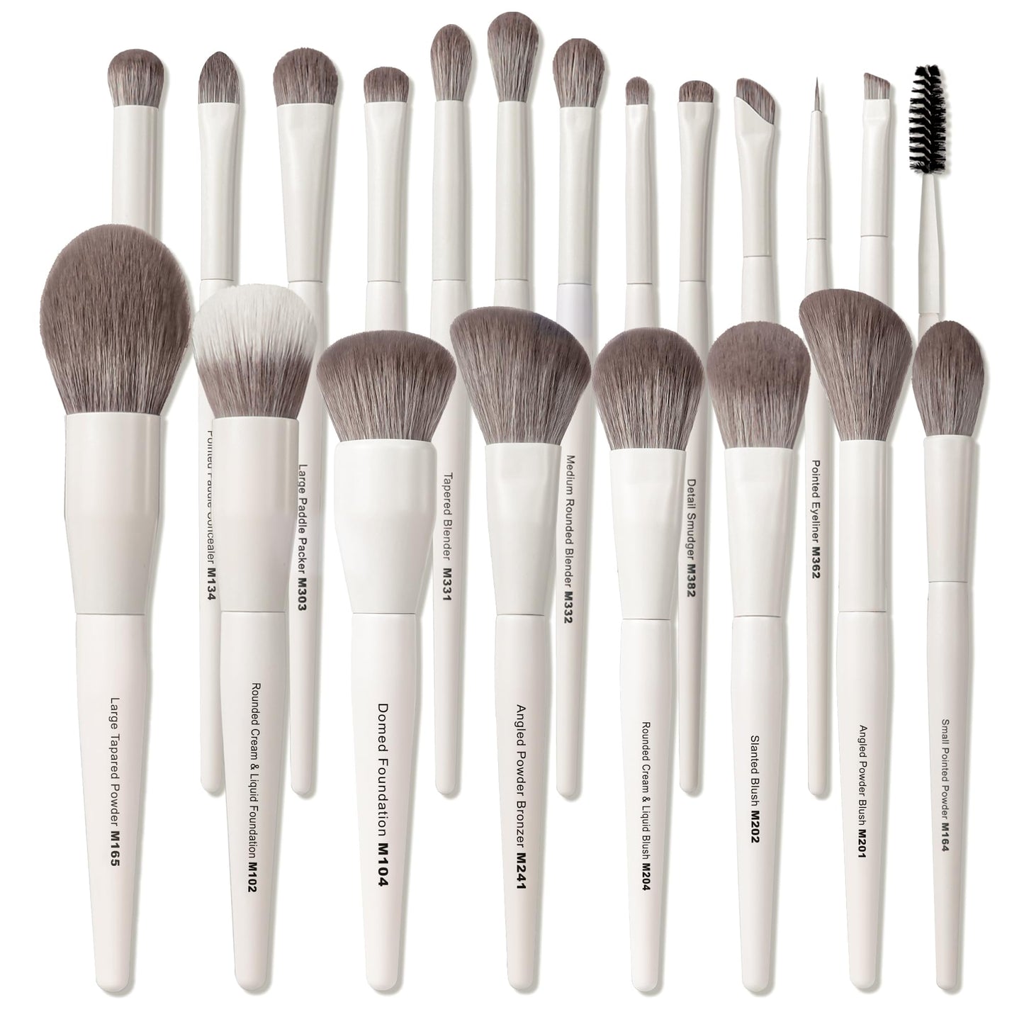 VYNESTRA 20 Pcs Pro Grade Makeup Brushes Set with Dense Ultra Soft Vegan Bristle,Elegant Design Make up Brushes for Powder, Foundation,Bronzer,Highlight,Face Blending Contour, Concealer, Eye shadow