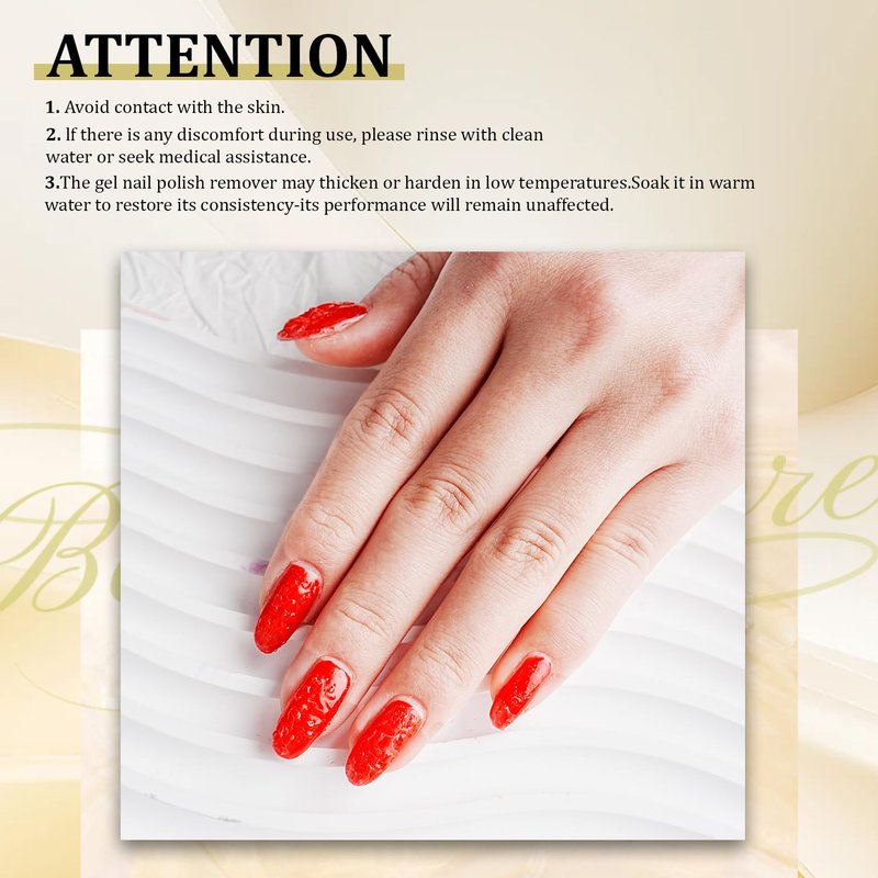 JODSONE 16.5ml 2Pcs Gel Nail Polish Remover No Need Soaking or Wrapping for U V Gel Nail Polish Remover for Nails Removal off at Home Easy and Quick to Remove