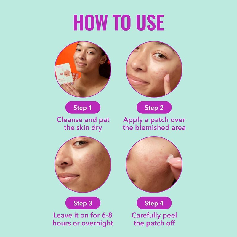 Good Molecules Pimple Patches - Ultra-Thin Hydrocolloid Acne Treatment | 60 Pack, Invisible Under Makeup