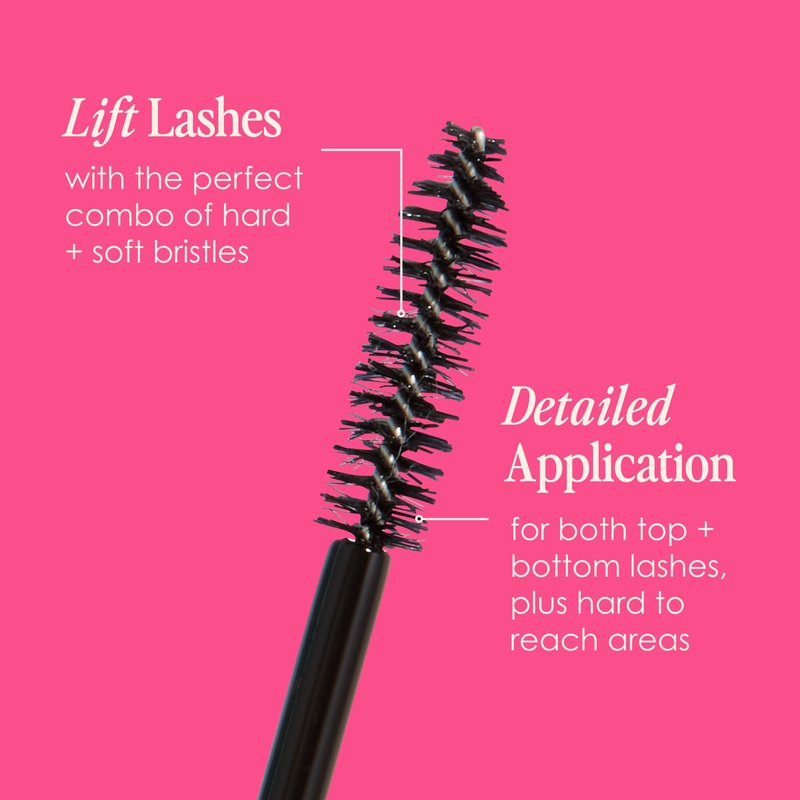 Grande Cosmetics GrandeMASCARA Conditioning Peptide Mascara - Buildable Volume & Length, Water-Resistant & Clump-Free - Lash & Extension Friendly, Black (0.20 oz)