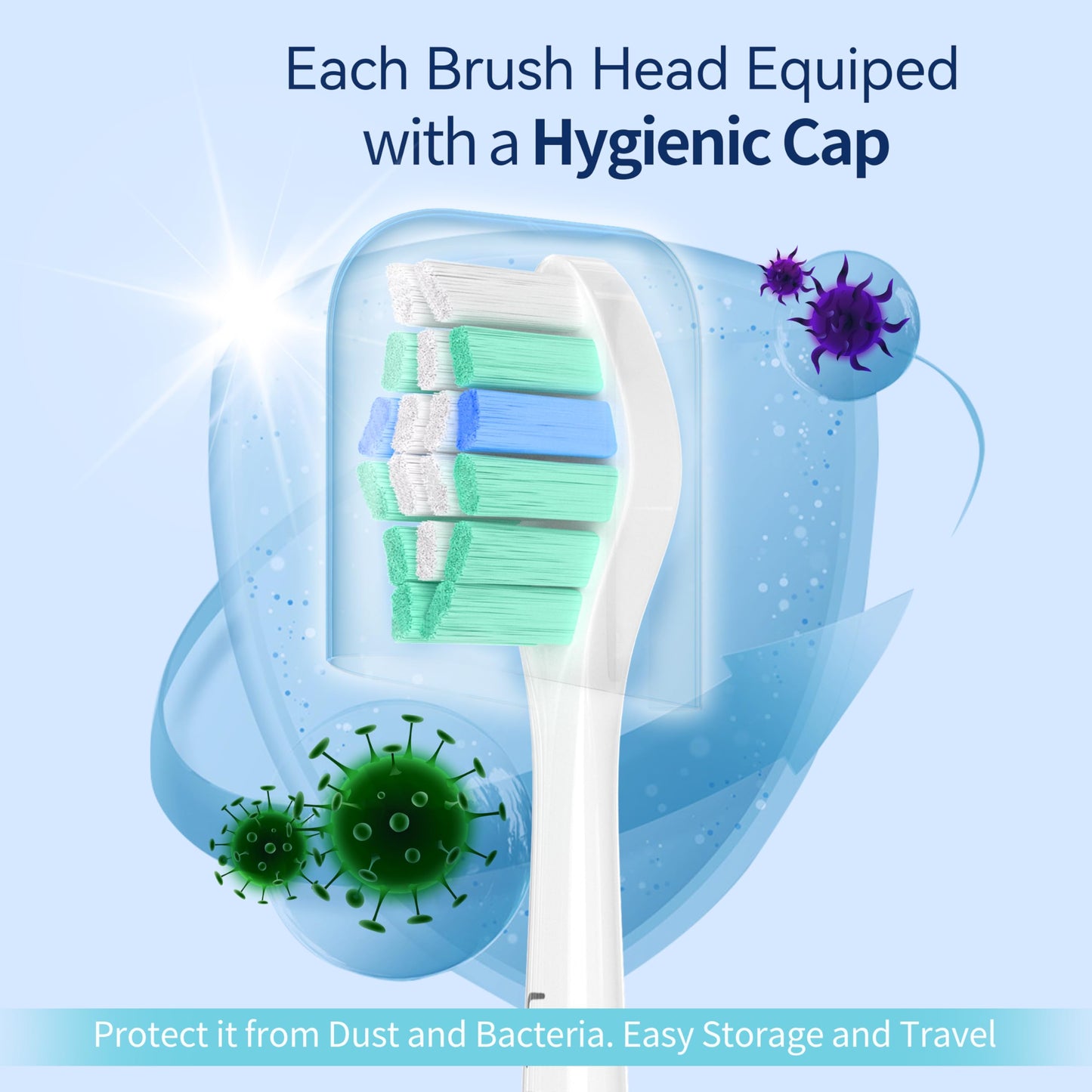 Utimcare Replacement Toothbrush Heads Compatible with Philips Sonicare Electric Toothbrush, 10 Pack, Refills