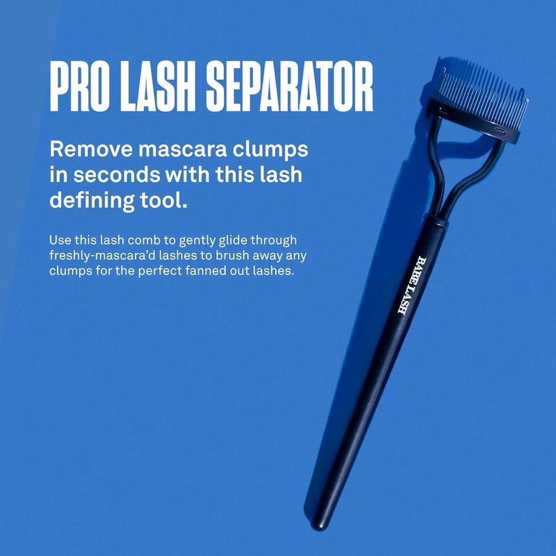 Babe Original Pro Eyelash Separator - Reusable Stainless Steel Lash Comb for Clump-Free Mascara Application