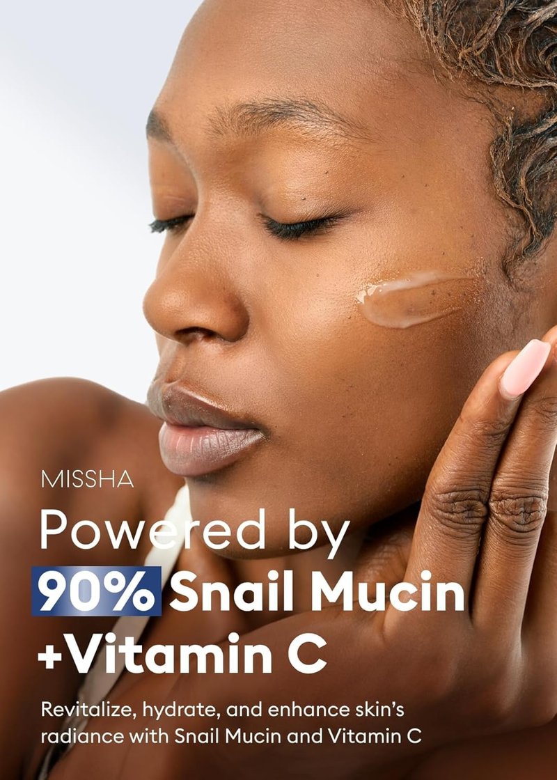 MISSHA Cell Renew Snail Mucin Cream - Hydrating Vitamin C Moisturizer for Improved Skin Texture | 1.69 Fl Oz