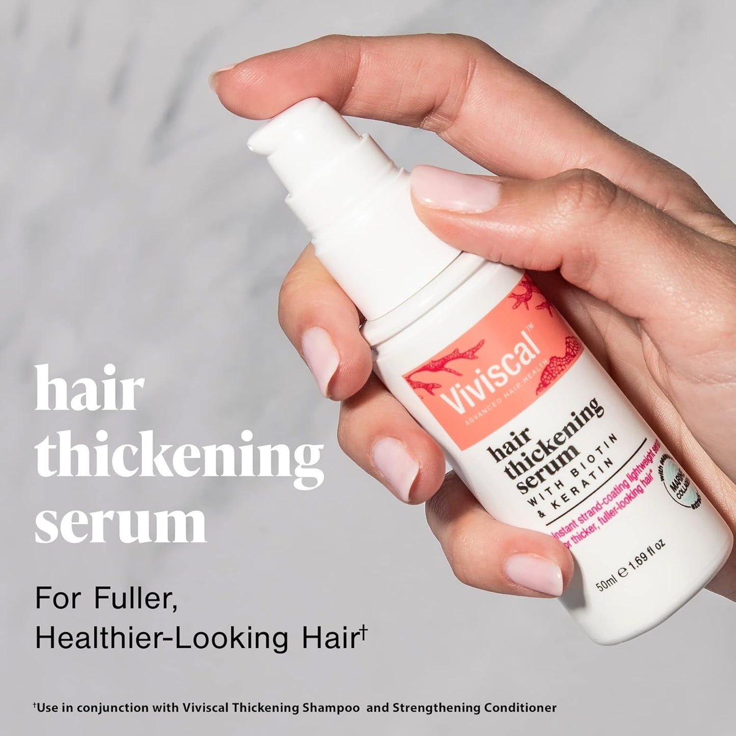 Viviscal Hair Thickening Shampoo & Serum Bundle - 250ml Shampoo & 50ml Serum