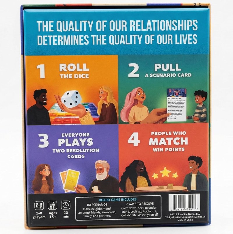 Conflict Resolution Board Game for Teens & Adults - Practice Real-Life Skills | Family Game Night | Ages 13+