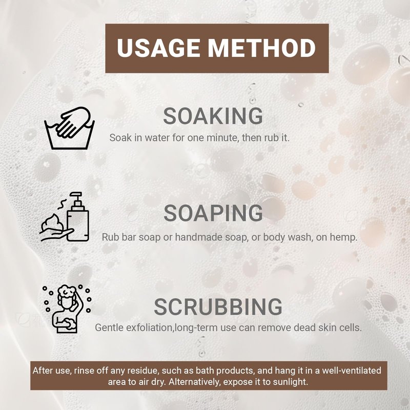 Natural Shower Gloves Exfoliating Gloves, Hemp Bath Mitts for Body Scrubber, Shower Washcloth for Dead Skin Removal and Cleansing, Natural Loofah Sponge for Men Women(2 Pack)