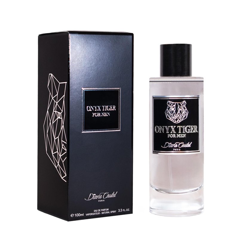Diane Castel Onyx Tiger - Citrus Woody Fragrance - Cologne for Men - Mens Cologne - Opening Notes of Lavender, Pear, Sage, and Bergamot - 3.3 oz