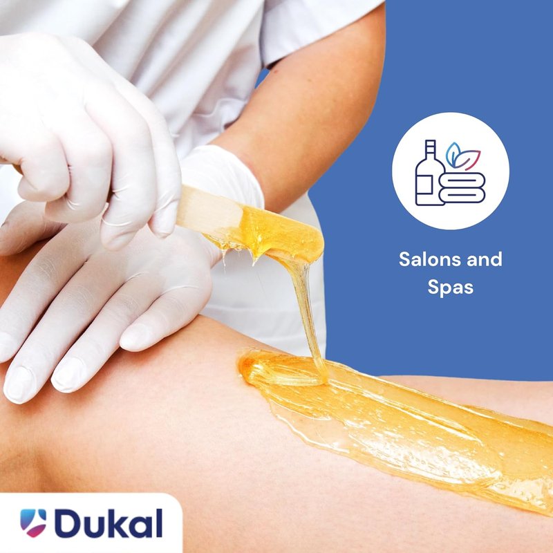 Dukal Large Wooden Wax Sticks - Body Hair Removal Applicator, ¾” x 6” | Pack of 100