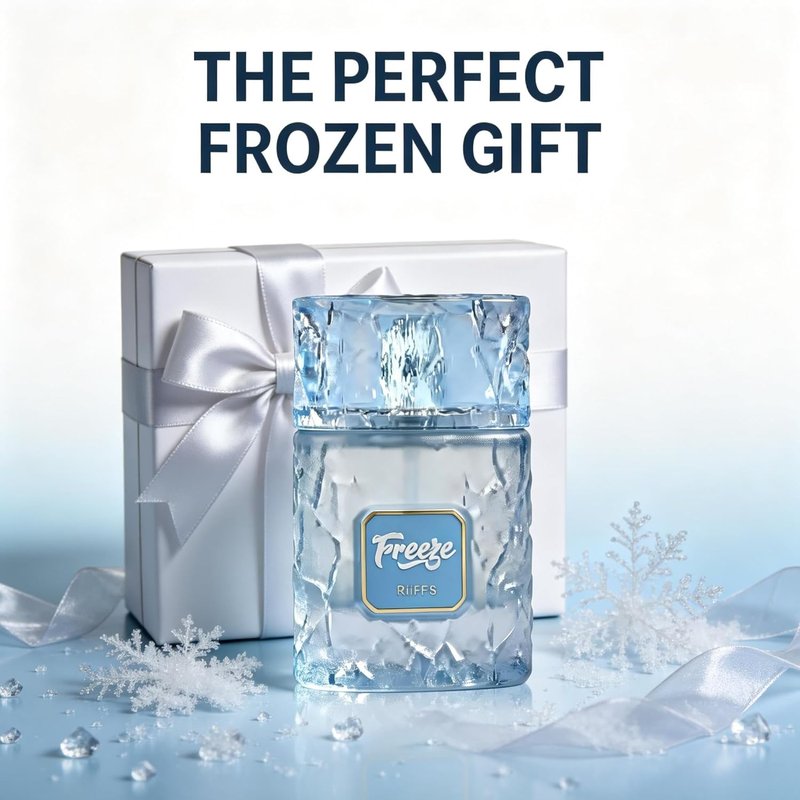 A CENTER Freeze Men's Cologne - 100ml Fresh Icy Woody Eau de Parfum with Bergamot & Spearmint