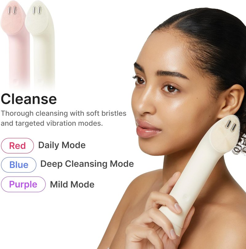 Medicube Mini Booster Pro Plus - 3-in-1 Korean Facial Device for Makeup Removal, Pore Cleansing & Skin Care | Pink