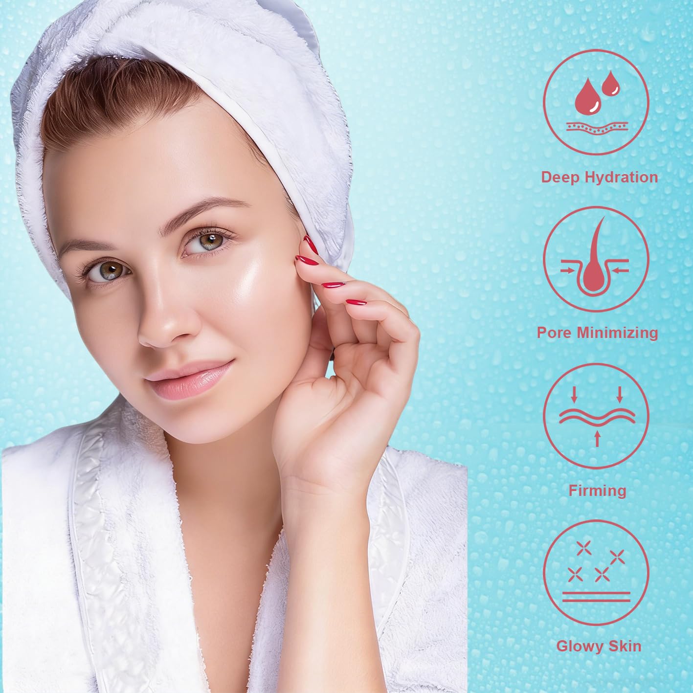 Kewhunt Deep Collagen Face Mask Overnight, Bio- Collagen Mask Real Deep Mask, Hydrating Hydrogel Masks with Low Molecular Collagen for Firming, Elasticity, Pore Minimizing 40g x 5ea Mothers Day Gifts