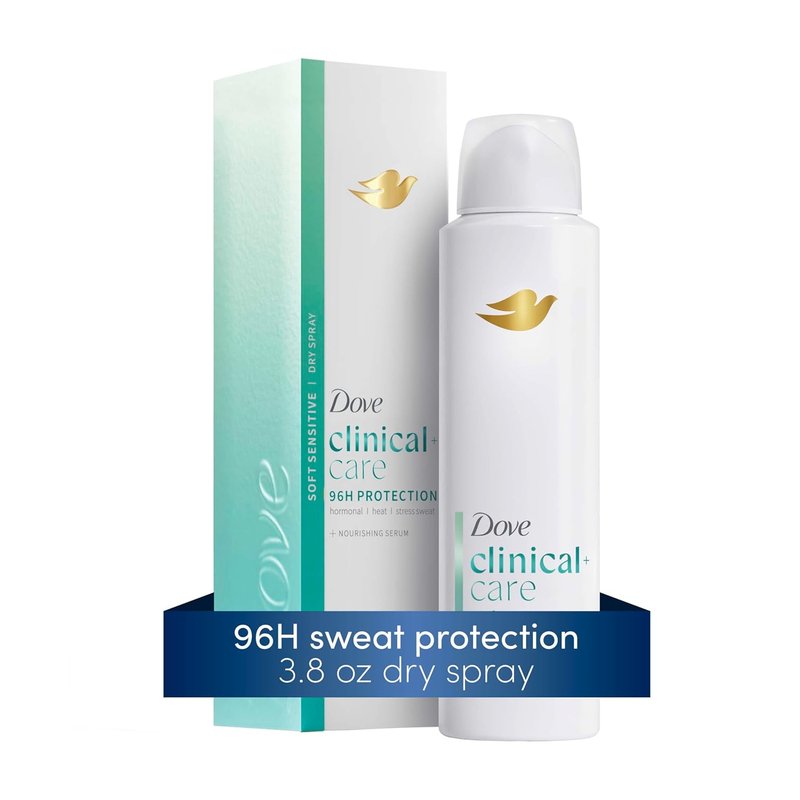 Dove Clinical Care Antiperspirant Deodorant Spray - Hypoallergenic for Sensitive Skin, 3.8 oz