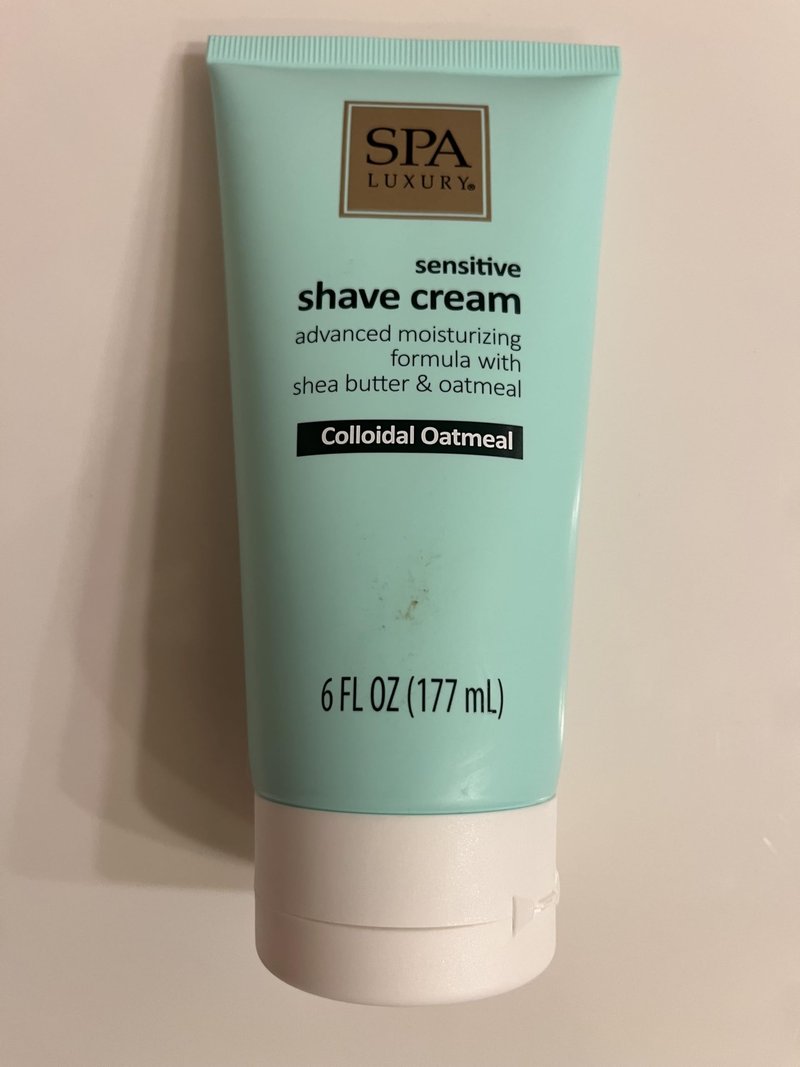 Spa Luxury Sensitive Shave Cream with Colloidal Oatmeal and Shea Butter, Advanced Moisturizing Formula, 6 fl oz
