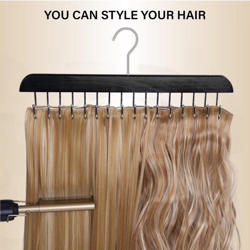 AIHOPESTO Hair Extension Holder - Professional Full Length Weft Styling Tool for Multi-Layer Hair Washing, Drying, Coloring, Styling & Storing