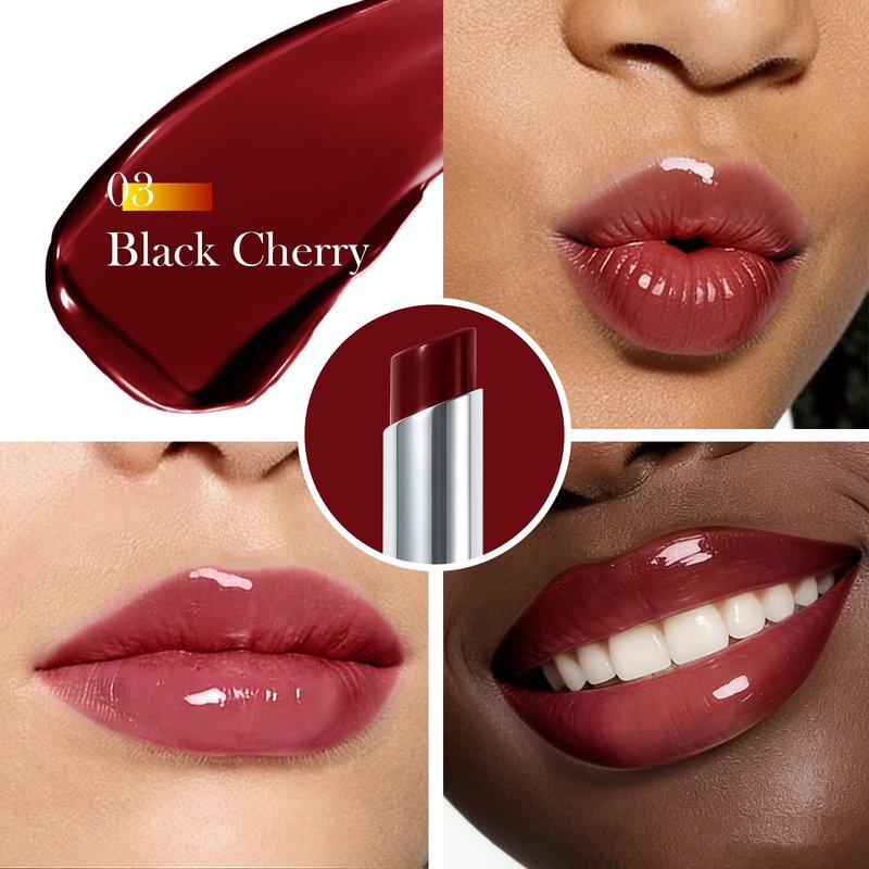 DAGEDA Tinted Lip Balm with SPF 30, Moisturizing Lip Sunscreen,Unscented, Shea Butter Jojoba Seed Oil, Smooth and Nourishing Everyday Lips makeup, Black Cherry, 0.11 oz