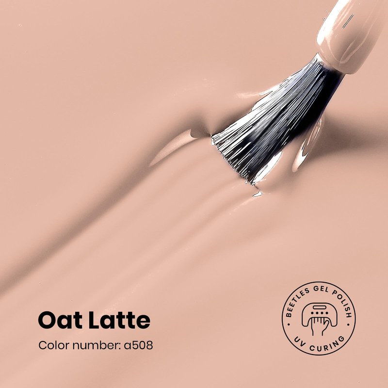 Beetles Nude Fall Gel Nail Polish 10ml Light Brown Color Gel Polish Soak off UV Led Lamp Needed Manicure Salon DIY Home Gift for Women Oat Latte
