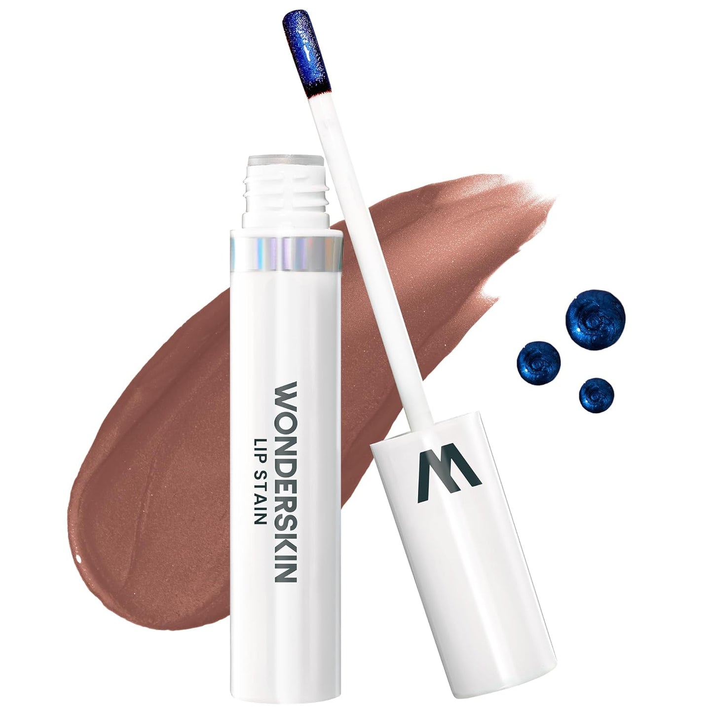 Wonderskin Wonder Blading Lip Stain | Long-Lasting Waterproof Brown Tint - Matte Finish Peel-Off Makeup