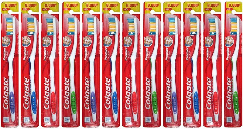Colgate Toothbrushes Premier Extra Clean(Pack of 12 ),Multicolor,Corded Electric
