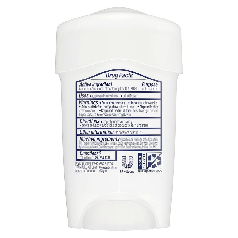 Degree Clinical Protection Antiperspirant Deodorant for Women - 72-Hour Sweat & Odor Defense | Shower Clean, 1.7 oz (3 Pack)
