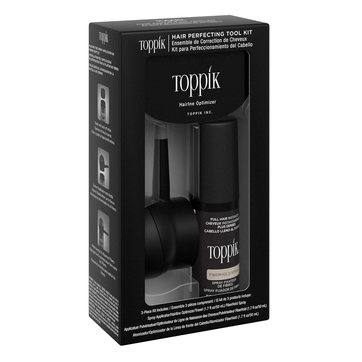Toppik Hair Perfecting Toolkit - Achieve Fuller Hair with Essential Styling Tools