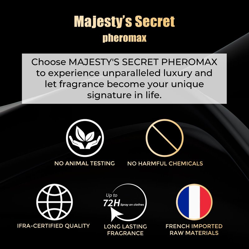 MAJESTY'S SECRET PHEROMAX Passion Chocolate Eau de Parfum for Women, 50 ml (1.7 fl oz) Long-Lasting Gourmand Perfume, Sweet Chocolate Vanilla Coffee Scent with Caramel & Amber Notes