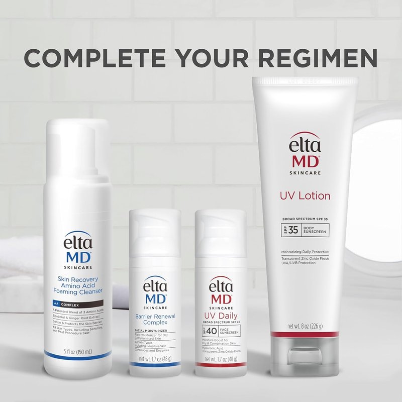 EltaMD UV Lotion SPF 30+ | Mineral Sunscreen Moisturizer for Face & Body - Non-Greasy, Fragrance-Free, Sensitive Skin
