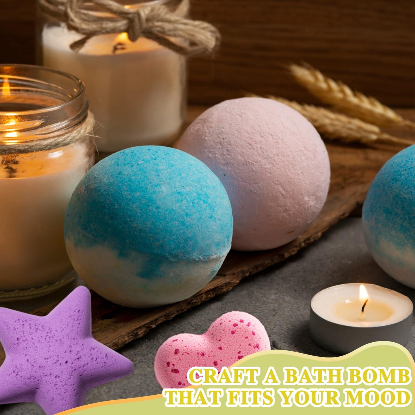 THALUNA Bath Bomb Making Kit, DIY Bath Bomb Kit for Adults & Teens, Make Your Own Bath Fizzy with Bath Bomb Molds, Essential Oils, Relaxing Bath Time Home Creative Spa Gift for Her, Women